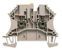 Weidmuller 1855620000 WTR 2.5 STB2.3 Исполнение: Измерительная клемма с размыкателем, Винтовое соединение, 2.5 мм.кв, 500 V, 24 A, поворотный, Темно-бежевый
