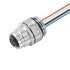 Weidmuller 1856110000 SAIE-M12B-5-0.5U-FP-M16 Исполнение: Встраиваемый штекер, M12, Гнездо, прямое, M 16, Количество полюсов: 5