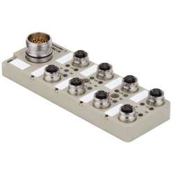 Weidmuller 1861580000 SAI-8-S 5P CNOMO Исполнение: Концентратор сигналов, пассивный распределитель, Push-Pull, M12, с разъемом M23, Да