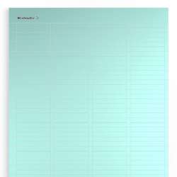 Weidmuller 1865440000 ET S7-12/50-TU-A4 Исполнение: LaserMark, Маркировочные элементы для устройств, 50 x 12 мм.кв Siemens, бирюзовый