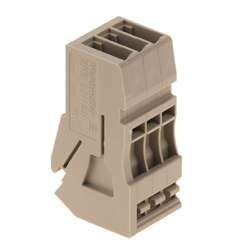 Weidmuller 1865910000 ZPS 2.5/1AN/QV/3 Исполнение: Z-серия, Соединение, Расчетное сечение: 2.5 мм.кв, Втычное соединение, бежевый, Непосредственный монтаж