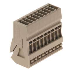 Weidmuller 1865970000 ZPS 2.5/1AN/QV/9 Исполнение: Z-серия, Соединение, Расчетное сечение: 2.5 мм.кв, Втычное соединение, бежевый, Непосредственный монтаж