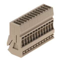Weidmuller 1866000000 ZPS 2.5/1AN/QV/12 Исполнение: Z-серия, Соединение, Расчетное сечение: 2.5 мм.кв, Втычное соединение, бежевый, Непосредственный монтаж