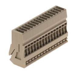 Weidmuller 1866030000 ZPS 2.5/1AN/QV/15 Исполнение: Z-серия, Соединение, Расчетное сечение: 2.5 мм.кв, Втычное соединение, бежевый, Непосредственный монтаж