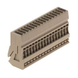 Weidmuller 1866040000 ZPS 2.5/1AN/QV/16 Исполнение: Z-серия, Соединение, Расчетное сечение: 2.5 мм.кв, Втычное соединение, бежевый, Непосредственный монтаж