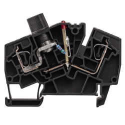 Weidmuller 1867440000 ZSI 2.5-2/2X2AN/G20/LD1 Исполнение: Z-серия, Клемма с предохранителем, Расчетное сечение: 2.5 мм.кв, Пружинное соединение, черный, Непосредственный монтаж