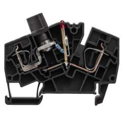 Weidmuller 1867500000 ZSI 6-2 2X2.5/G20/LD1 Исполнение: Z-серия, Клемма с предохранителем, Расчетное сечение: 6 мм.кв, Пружинное соединение, черный