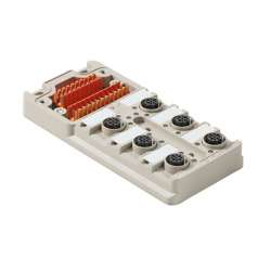 Weidmuller 1892091000 SAI-6-M 5P M12 ECO UT Исполнение: Концентратор сигналов, пассивный распределитель, M12, Вариант с крышкой, Да