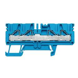 Weidmuller 1896250000 PDU 2.5/4/4AN BL Исполнение: Проходная клемма, PUSH IN, 4 мм.кв, 800 V, 32 A, синий