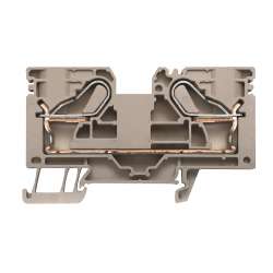 Weidmuller 1896400000 PDU 16 Исполнение: Проходная клемма, PUSH IN, 16 мм.кв, 800 V, 76 A, Темно-бежевый