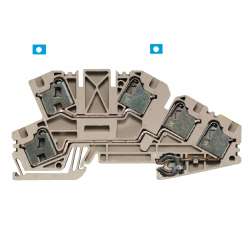 Weidmuller 1899180000 PDL 4/N/L/PE Исполнение: Монтажная многоуровневая клемма, PUSH IN, 4 мм.кв, 400 V, 32 A, Темно-бежевый