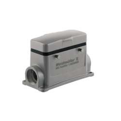 Weidmuller 1900080000 HDC 16B SDBO 1M25G Исполнение: HDC - корпус, Типоразмер: 6, Вид защиты: IP65, Корпус цоколя, Поперечная скоба для фиксации на верхней части, Стандартный, с крышкой, Типоразмер кабельных вводов: M 25