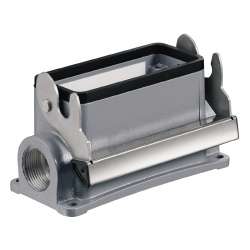 Weidmuller 1900170000 HDC 16B SLU 1M25G Исполнение: HDC - корпус, Типоразмер: 6, Вид защиты: IP65, Корпус цоколя, Продольная скоба для фиксации на нижней части, Стандартный, Типоразмер кабельных вводов: M 25