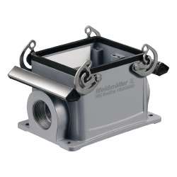 Weidmuller 1902600000 HDC 32B SBU 1M32G Исполнение: HDC - корпус, Типоразмер: 10, Вид защиты: IP65, Корпус цоколя, Поперечная скоба для фиксации на нижней части, Стандартный, Типоразмер кабельных вводов: M 32