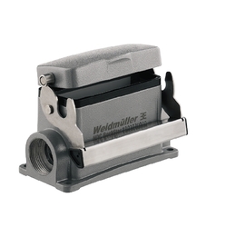 Weidmuller 1903070000 HDC 40D SDLU 1M25G Исполнение: HDC - корпус, Типоразмер: 6, Вид защиты: IP65, Корпус цоколя, Продольная скоба для фиксации на нижней части, высокий, с крышкой, Типоразмер кабельных вводов: M 25