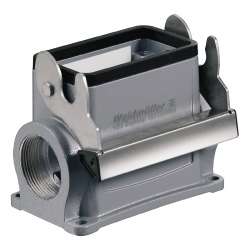 Weidmuller 1903560000 HDC 24D SLU 1M32G Исполнение: HDC - корпус, Типоразмер: 4, Вид защиты: IP65, Корпус цоколя, Продольная скоба для фиксации на нижней части, высокий, Типоразмер кабельных вводов: M 32