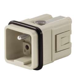 Weidmuller 1912440000 HDC HQ 5 MC Исполнение: HDC - вставка, Штифт, 250 V, 16 A, Количество полюсов: 5, Обжимное соединение, Типоразмер: 1