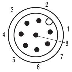 Weidmuller 1926200000 SAIE-M12S-8-TL-PG9 Исполнение: Встраиваемый штекер, M12, Вилка, прямая, PG 9, Количество полюсов: 8