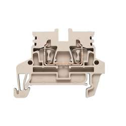 Weidmuller 1933700000 ZDU 2.5N Исполнение: Проходная клемма, Пружинное соединение, 2.5 мм.кв, 800 V, 24 A, Темно-бежевый