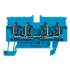Weidmuller 1933750000 ZDU 2.5N/4AN BL Исполнение: Проходная клемма, Пружинное соединение, 2.5 мм.кв, 800 V, 24 A, синий