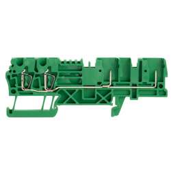 Weidmuller 1935450000 ZT 2.5/4AN/2 GN Исполнение: Z-серия, Проходная клемма, Расчетное сечение: 2.5 мм.кв, Пружинное соединение, Непосредственный монтаж