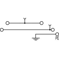 Weidmuller 1938330000 ZDKPE 2.5-2 DB+BR BED OR Исполнение: Проходная клемма, Двухуровневая клемма, Пружинное соединение, 2.5 мм.кв, 800 V, 24 A, коричневый, Темно-бежевый