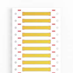 Weidmuller 1961970000 HSS-HF 1/8 1.8-2.8/25Y Исполнение: TwinMark, Маркировка проводов и кабелей, 1.8 - 2.8 мм.кв 25.4 x 5.7 мм.кв желтый