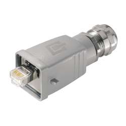 Weidmuller 1963110000 IE-PS-V05M-RJ45-TH Исполнение: Обжимной разъем RJ45, Variant 5, Cat.6A / Class EA (ISO/IEC 11801 2010)