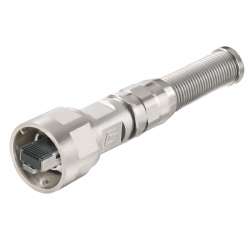 Weidmuller 1963130000 IE-PS-V01M-RJ45-FH-BP Исполнение: Разъем RJ45, инструмент не требуется, Variant 1, металл, защита от изгиба, Cat.6A / Class EA (ISO/IEC 11801 2010)