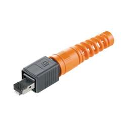 Weidmuller 1963170000 IE-PS-V04P-RJ45-FH-BP Исполнение: Разъем RJ45, инструмент не требуется, Variant 4, защита от изгиба, Cat.6A / Class EA (ISO/IEC 11801 2010)