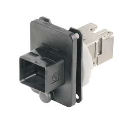Weidmuller 1963490000 IE-BS-V04P-RJ45-C Исполнение: Разъем RJ45, IP67, Variant 4, соединение, Cat.6A / Class EA (ISO/IEC 11801 2010)
