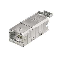 Weidmuller 1963830000 IE-BI-RJ45-FJ-P Исполнение: Матрица RJ45, Розеточная вставка AWG 22, PROFINET, PROFINET
