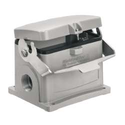 Weidmuller 1983510000 HDC 48B SDLU 2M50G Исполнение: HDC - корпус, Типоразмер: 12, Вид защиты: IP65, Корпус цоколя, Продольная скоба для фиксации на нижней части, Стандартный, с крышкой, Типоразмер кабельных вводов: M 50