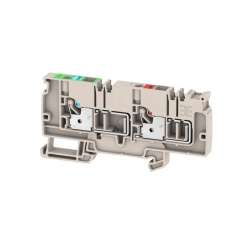 Weidmuller 1988270000 AAP13 6 FE-LO Исполнение: Клемма питания, PUSH IN, 6 мм.кв, 250 V, 41 A, Темно-бежевый