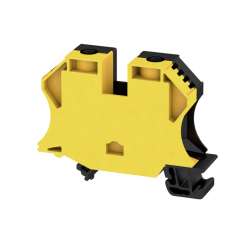 Weidmuller 2000090000 WDU 35N GE/SW Исполнение: Проходная клемма, Винтовое соединение, 35 мм.кв, 500 V, 125 A, желтый, черный