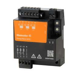 Weidmuller 2425470000 ENERGY METER D370 Исполнение: Счетчик электроэнергии, Класс 0.5S, Напряжение питания: 80–240 В перем. тока, Протокол: Modbus RTU