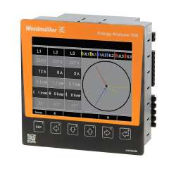 Weidmuller 2425500000 ENERGY ANALYSER 550 Исполнение: Анализатор электроэнергии, Класс 0.2S, Напряжение питания: 95–240 В перем. тока, 80–300 В пост. тока, Цифровые выходы: 2 в качестве переключающего или импульсного выхода, Протокол: TCP/IP, DHCP Clien