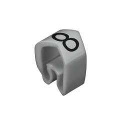 Weidmuller 251311527 CLI C 2-4 GR/SW 8 MP Исполнение: CableLine, Маркировка проводов и кабелей, 4 - 10 мм.кв 4 x 7 мм.кв серый