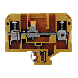 Weidmuller 269320000 SAKT 1/QT1 Исполнение: SAK-серия, Измерительная клемма с размыкателем, Расчетное сечение: 6 мм.кв, Винтовое соединение, Умеренно желтый, Непосредственный монтаж