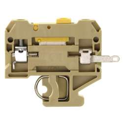 Weidmuller 412360000 SAKR SL Исполнение: SAK-серия, Измерительная клемма с размыкателем, Расчетное сечение: 4 мм.кв, Винтовое соединение, бежевый, Непосредственный монтаж