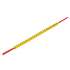 Weidmuller 560001743 CLI R 02-3 GE/SW / Исполнение: CableLine, Сердечник для монтажа маркировки, 1 - 3 мм.кв 3 x 3.4 мм.кв желтый