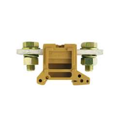 Weidmuller 637920000 SAKG 46/35 II Исполнение: SAK-серия, Проходная клемма, Расчетное сечение: 150 мм.кв, Винтовое соединение, Умеренно желтый, Непосредственный монтаж