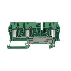 Weidmuller 7904170000 ZPE 4/3AN Исполнение: Клеммы PE, Пружинное соединение, 4 мм.кв, 480 A (4 мм.кв), зеленый/желтый