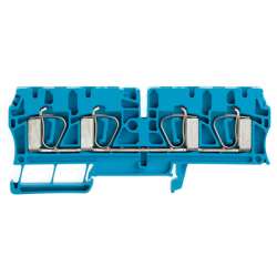 Weidmuller 7904300000 ZDU 4/4AN BL Исполнение: Проходная клемма, Пружинное соединение, 4 мм.кв, 800 V, 32 A, синий