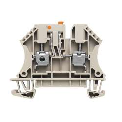 Weidmuller 7910210000 WTR 4 STB Исполнение: Измерительная клемма с размыкателем, Винтовое соединение, 4 мм.кв, 400 V, 32 A, поворотный, Темно-бежевый