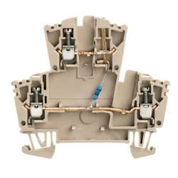 Weidmuller 8010040000 WDK 2.5 LD GR 1R 24VDC Исполнение: W-серия, Проходная клемма, Двухуровневая клемма, Расчетное сечение: 2.5 мм.кв, Винтовое соединение