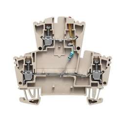 Weidmuller 8023630000 WDK 2.5 LD RT 24VDC -+ Исполнение: W-серия, Проходная клемма, Двухуровневая клемма, Расчетное сечение: 2.5 мм.кв, Винтовое соединение
