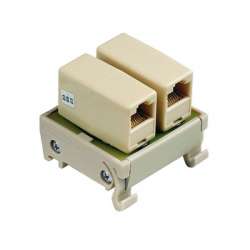 Weidmuller 8555440000 RS RJ45 2WAY Исполнение: Интерфейс, RS RJ45, разъем 2 х RJ45