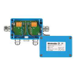 Weidmuller 8564160000 FBCon PA CG/M12 2way Ex Исполнение: Стандартный концентратор для взрывоопасной зоны Ex EEx(ia), 2-канальный распределитель полевой шины EEx, IP66