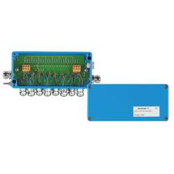 Weidmuller 8564250000 FBCon PA CG/M12 8way Ex Исполнение: Стандартный концентратор для взрывоопасной зоны Ex EEx(ia), 8-канальный распределитель полевой шины EEx, IP66